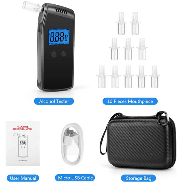 Alcohol Test Machine Factory Price Personal Portable Digital Display Breath  Fuel Cell Alcohol Tester Breathalyzer - China Alcohol Tester, Alcohol Meter